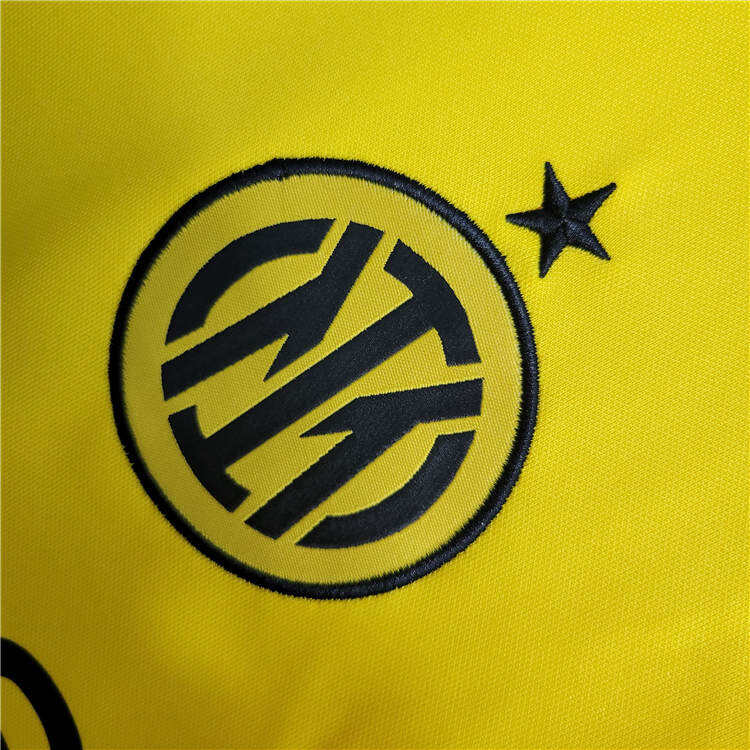 2223 Inter Milan Third Yellow Soccer Jersey Football Shirt - Official