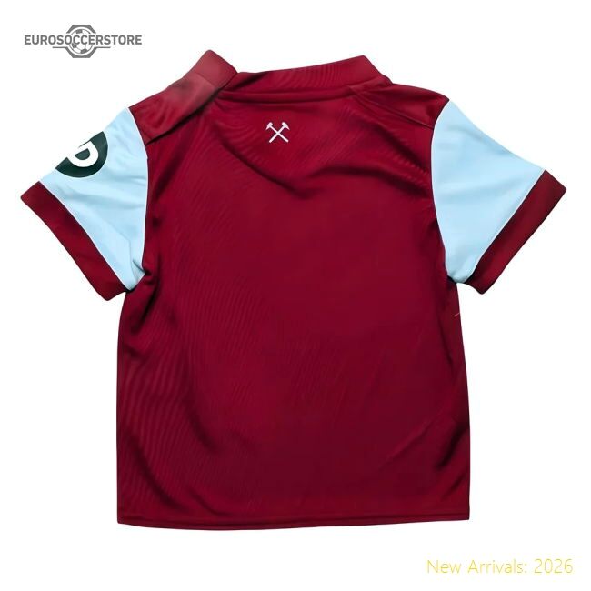 2023-2024 West Ham Home Baby Kit (your Name) - Match Day Jersey