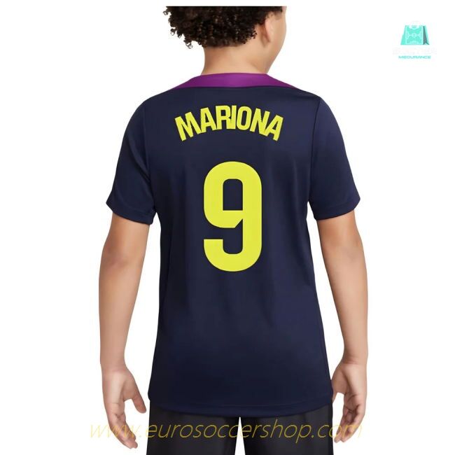 2025-2026 Barcelona Strike Training Shirt (Purple) - Kids (Mariona 9)
