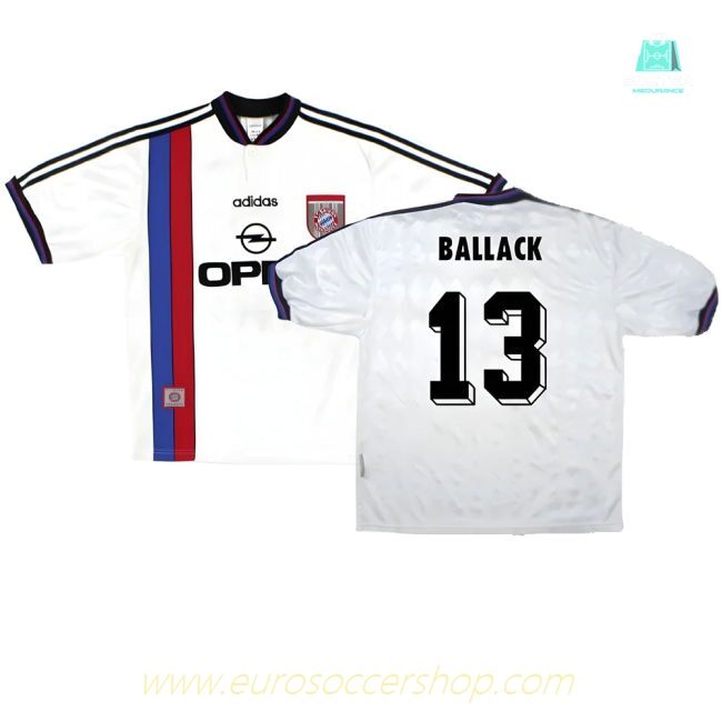 Bayern Munich 1996-98 Away Shirt ((Very Good) S) (Ballack 13)