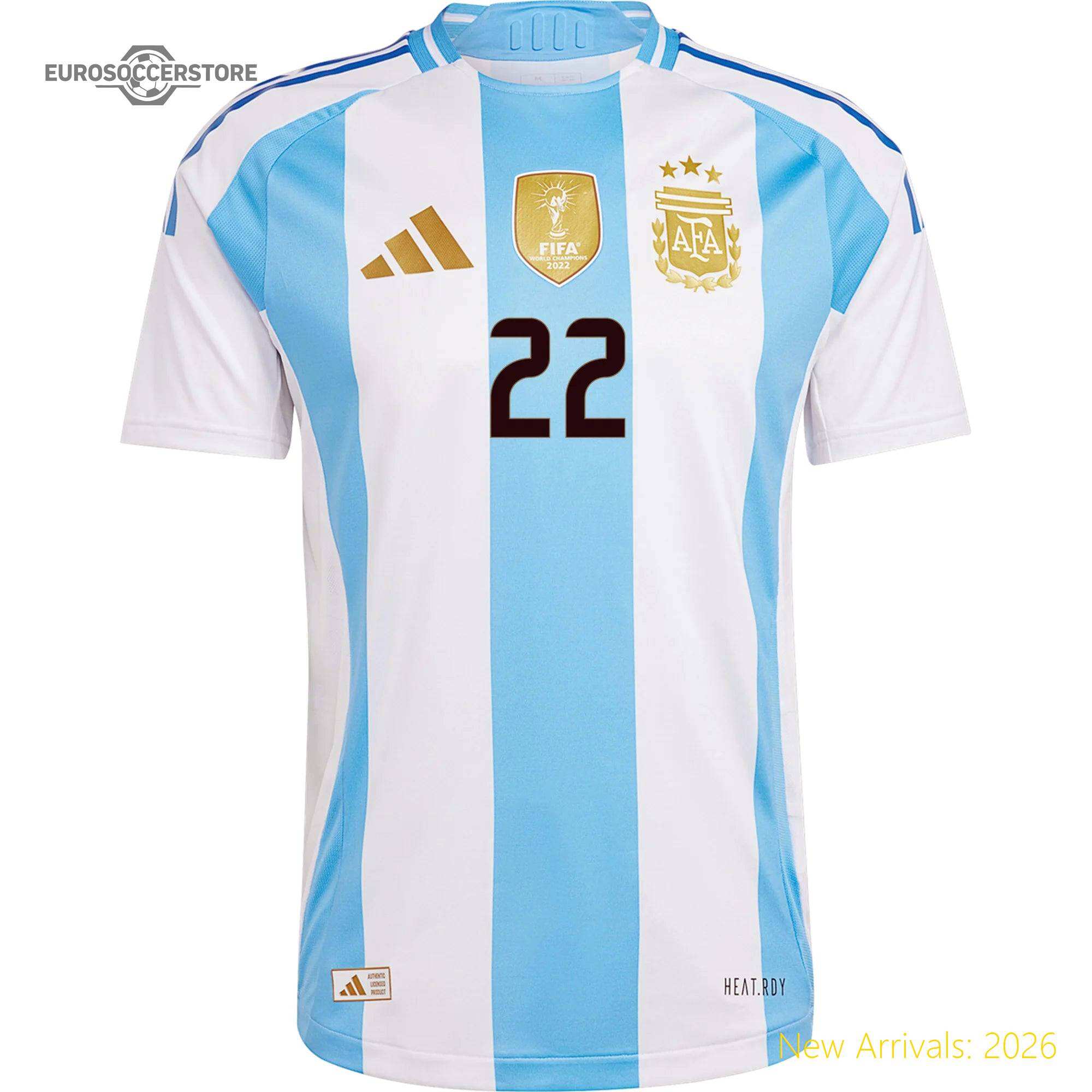 Officially Approved Men Arg Team Home Top-grade Jersey 2024