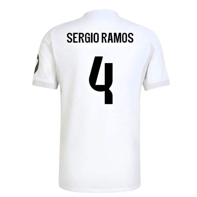 2025-2026 Real Madrid Authentic Home Shirt (Sergio Ramos 4)