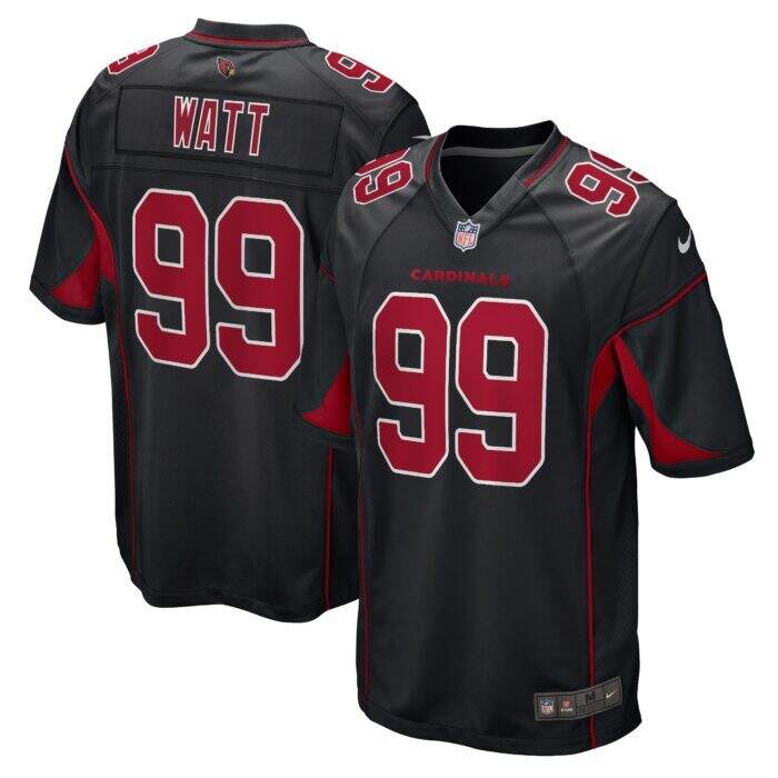Men's Arizona Cardinals J.J. Watt Nike Black 2nd Alternate...