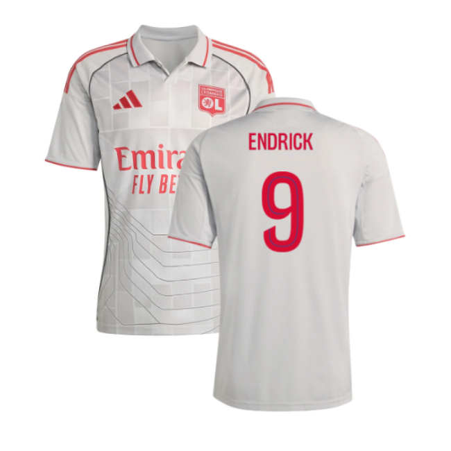 Genuine 2025-2026 Olympique Lyon Third Shirt (Endrick 9)