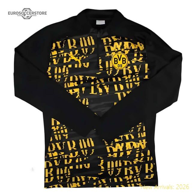 High-quality 2024-2025 Borussia Dortmund Prematch 14 Zip Top (black)