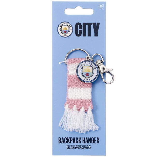 Women's Manchester City FC Pink Bar Scarf Bag Charm