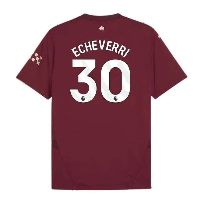 Man City 2024-20 Third Football Shirt Echeverri (30) M S