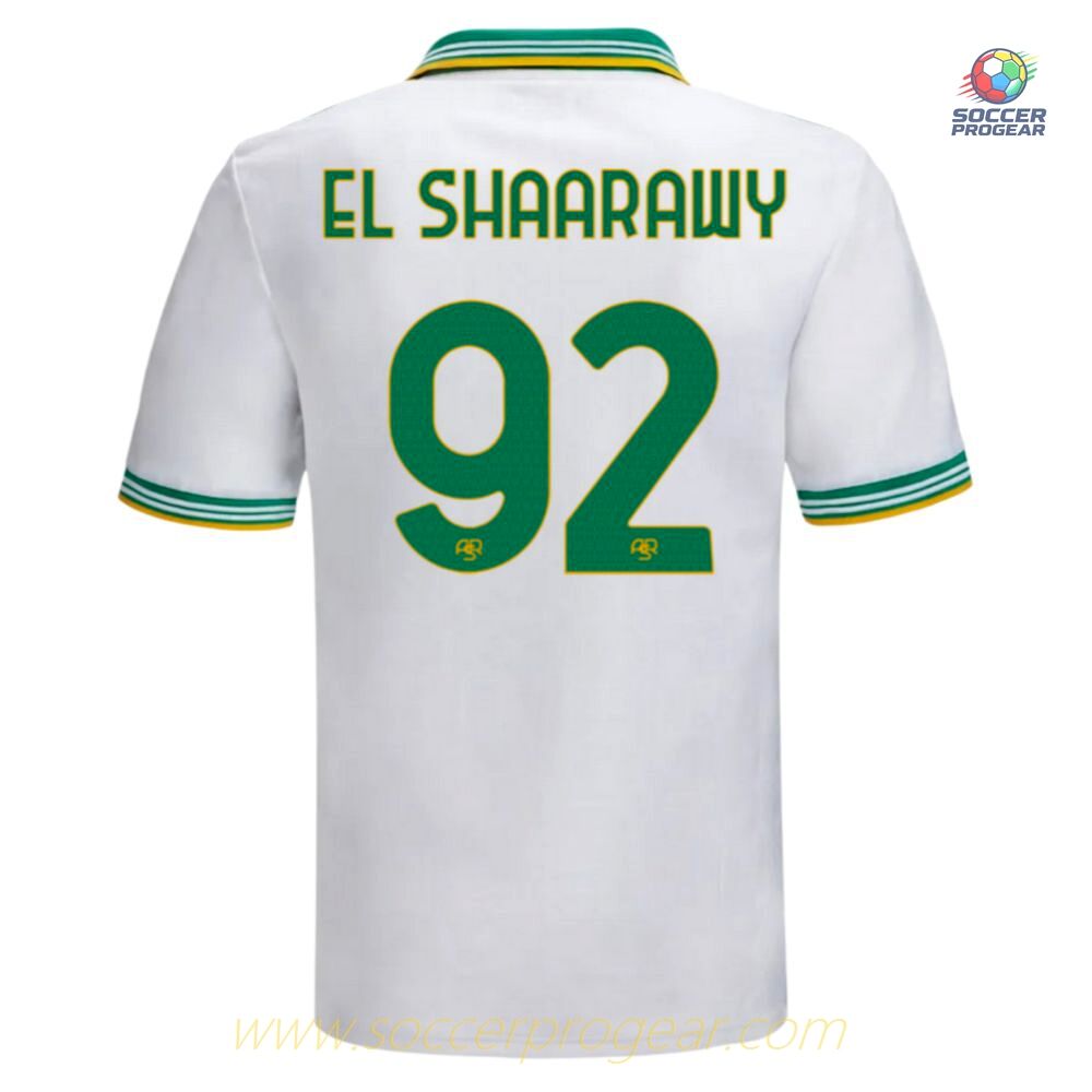 AS Roma Third Youth Football Kit Football Jersey 2025-26 Edition El Shaarawy