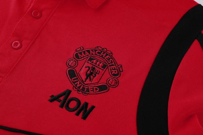 Lightweight Man Utd Manchester United 19-20 Red Polo Shirt Kit
