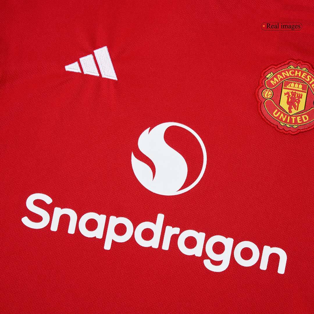 Manchester United Home Kids Soccer Jerseys Kit 2025/26