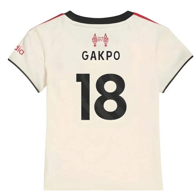 Premium Liverpool 2025-2026 Liverpool Away Baby Kit (Gakpo 18)