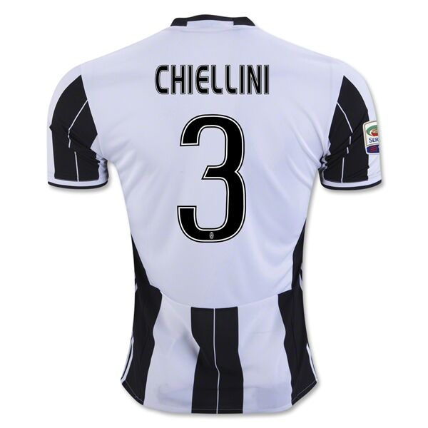 Juventus Home 2016-17 CHIELLINI 3 Soccer Jersey Shirt - Official