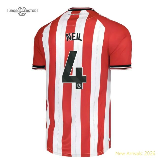 First-class 2025-2026 Sunderland Home Shirt (neil 4) - Collectors Item