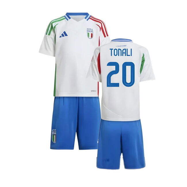 Official 2024-2025 Italy European Championship Away Jersey (TONALI 20)