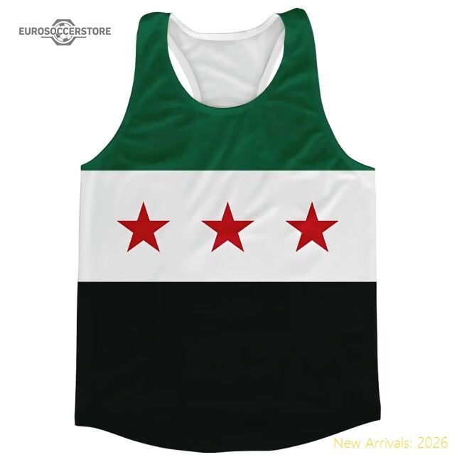 Syria Flag Running Vest - Match Quality - Supporter Edition