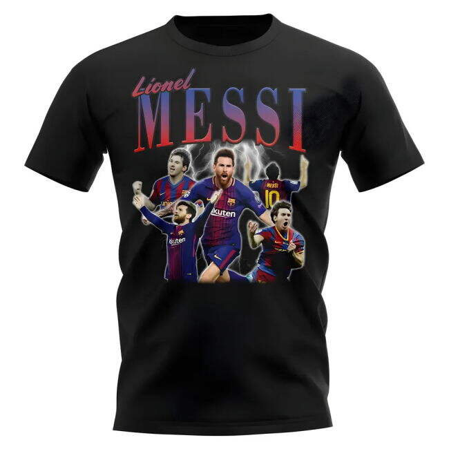 Lionel Messi Barcelona Bootleg football T-Shirt