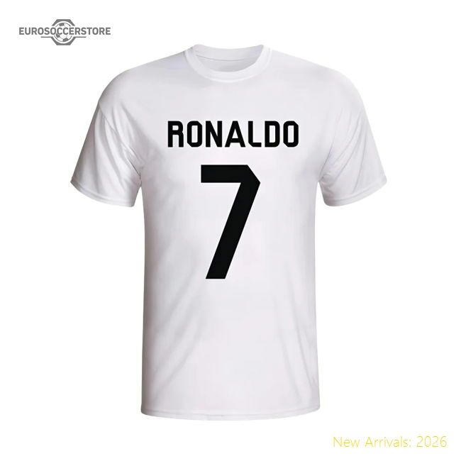 Premium-grade Cristiano Ronaldo Real Madrid Hero T-shirt (white)