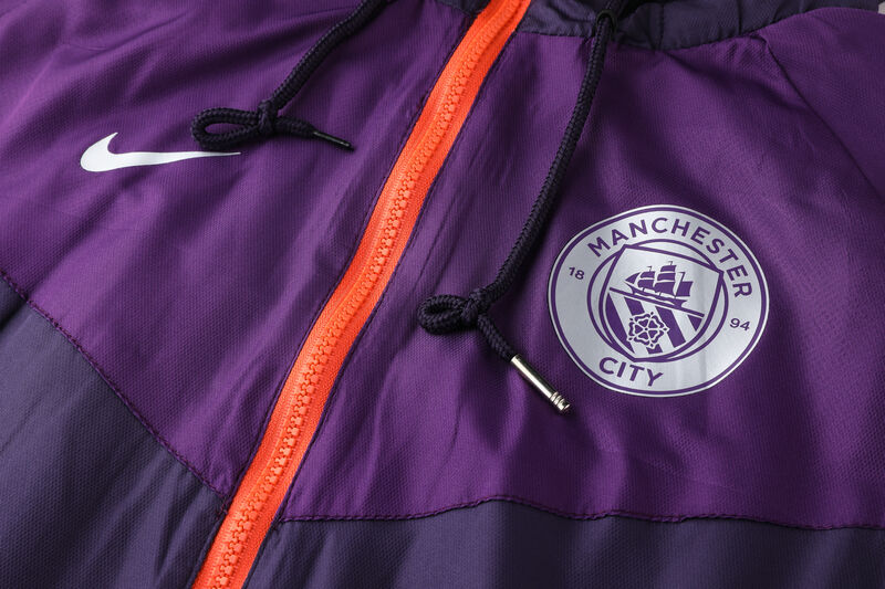 Manchester City 2019-20 Purple Hoody Jacket - Official Replica 21831