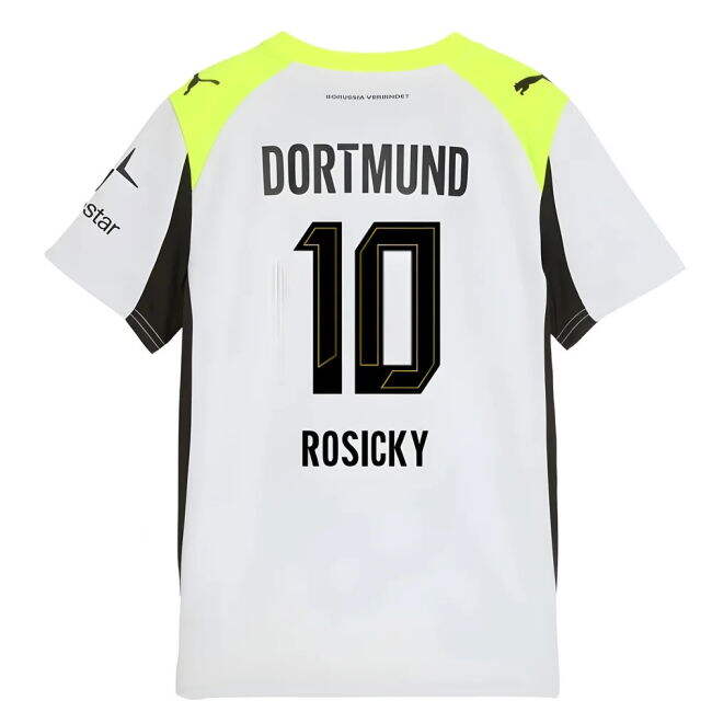 Dortmund Borussia Dortmund Away Shirt Kids Rosicky #10 Elite Perfo...
