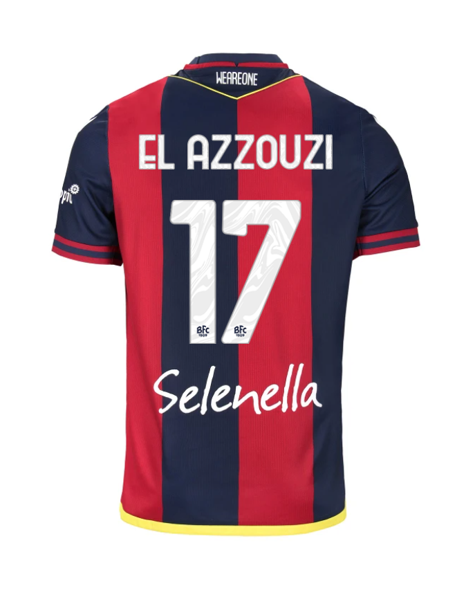 Bologna's 24-25 Home EL AZZOUZI 17 Jersey