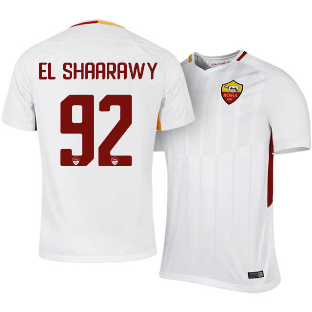 Roma Away 201718 Stephan El Shaarawy 92 Soccer Jersey Shirt -