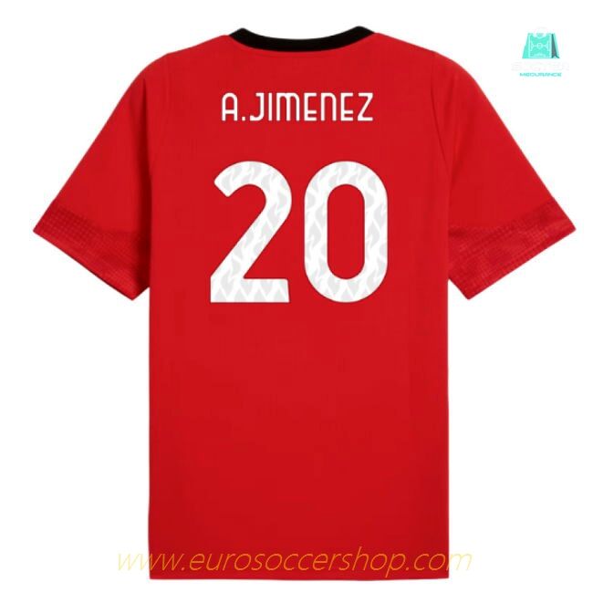 2025-2026 AC Milan Training Jersey (Red) (A.Jimenez 20)