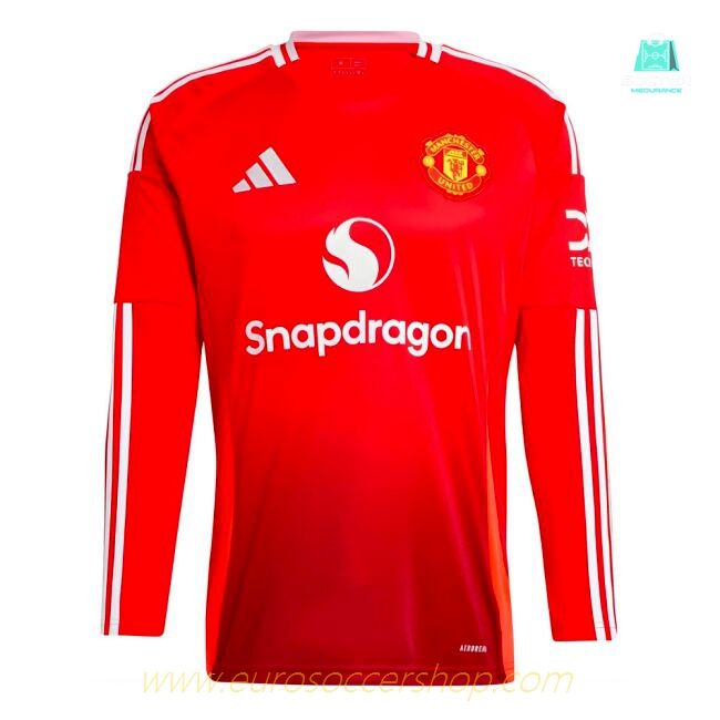 2024-2025 Man Utd Long Sleeve Home Shirt (V.Nistelrooy 10)