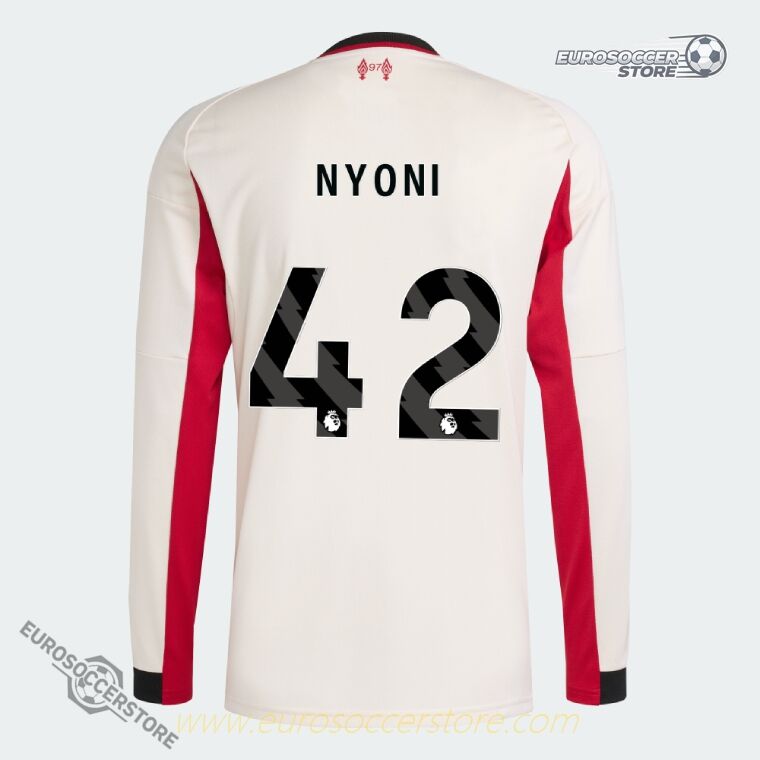 NYONI 42 Long Sleeve Away Jersey for Liverpool 25-26 Season