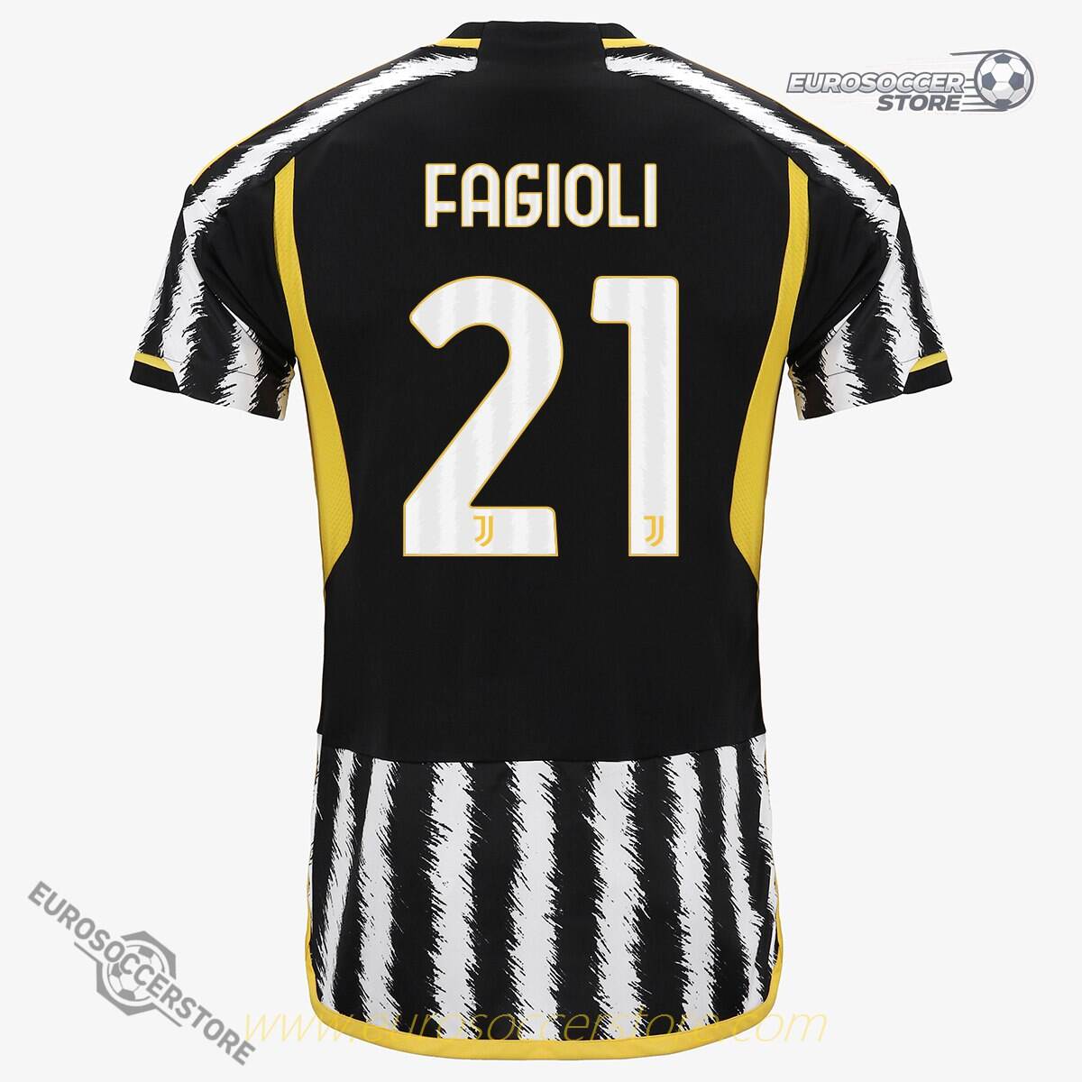 Juventus FAGIOLI 21 Home Football Jersey for the 23-24 Season