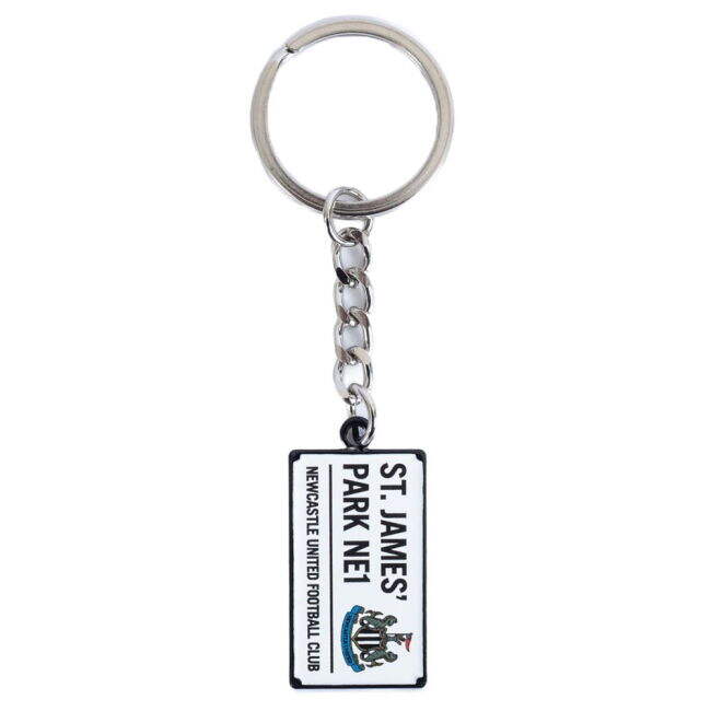 Newcastle United FC Street Sign Keyring (Collector's Item)