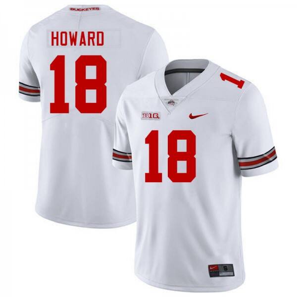 Men Ohio State Buckeyes #18 Will Howard Elite Jersey - Discounted