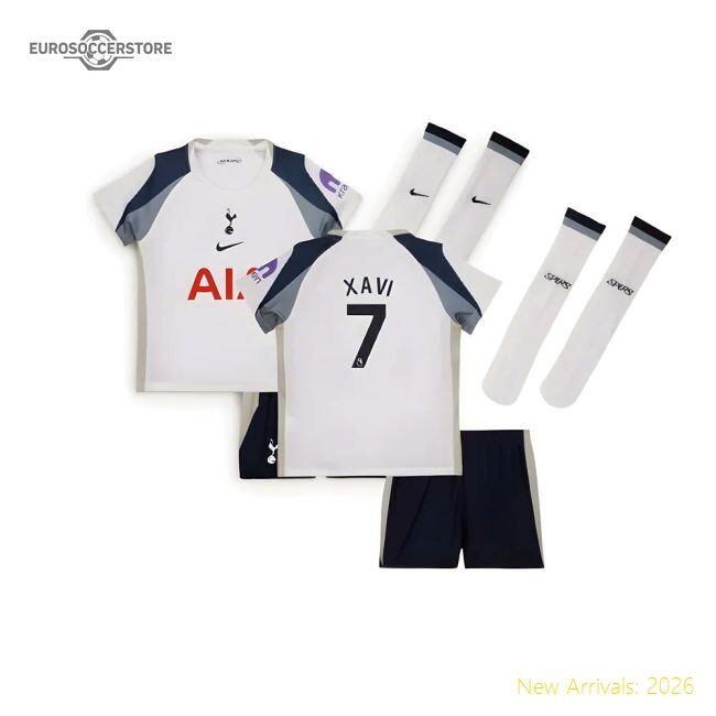 Authentic 2025-2026 Tottenham Home Little Kids Mini Kit (xavi 7)