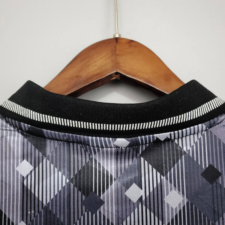 1990 England Black Retro Soccer Jersey Football Shirt - Official