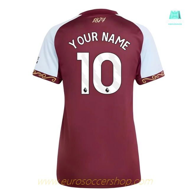 2025-2026 Aston Villa Home Shirt (Womens) (Your Name)