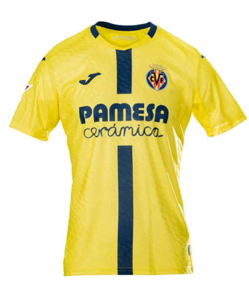 Villarreal's 25-26 Season Home Jersey, Worn by E. BAILLY with Number 4
