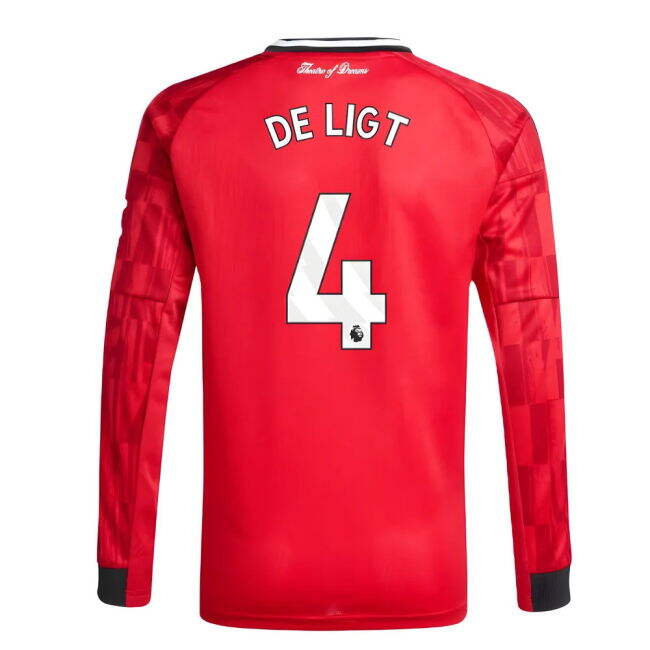 Man Utd 2025-20 Home Football Shirt Featuring De Ligt 4 L M S Kids