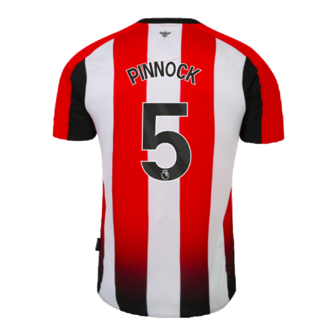 Original 2023-2024 Brentford Home Shirt (Pinnock 5) Game Shirt