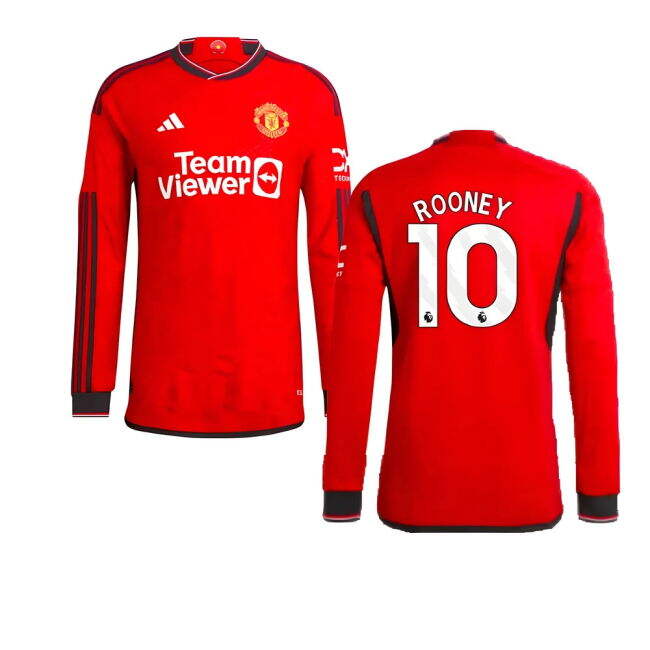 Fan Quality Man Utd Home Supporter Shirt (Adults) (Rooney 10)
