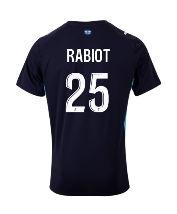 Away Jersey of Marseille for 25-26 Season with RABIOT 25 Printing