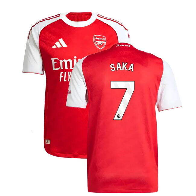 Vintage Soccer Jersey 2025-2026 ARS Home Cost-Effective Saka 7 Ad#792
