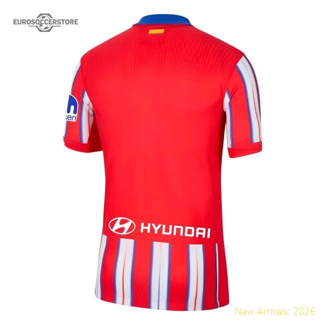 Atletico Madrid Authentic Home Jersey La Liga Advanced Textile