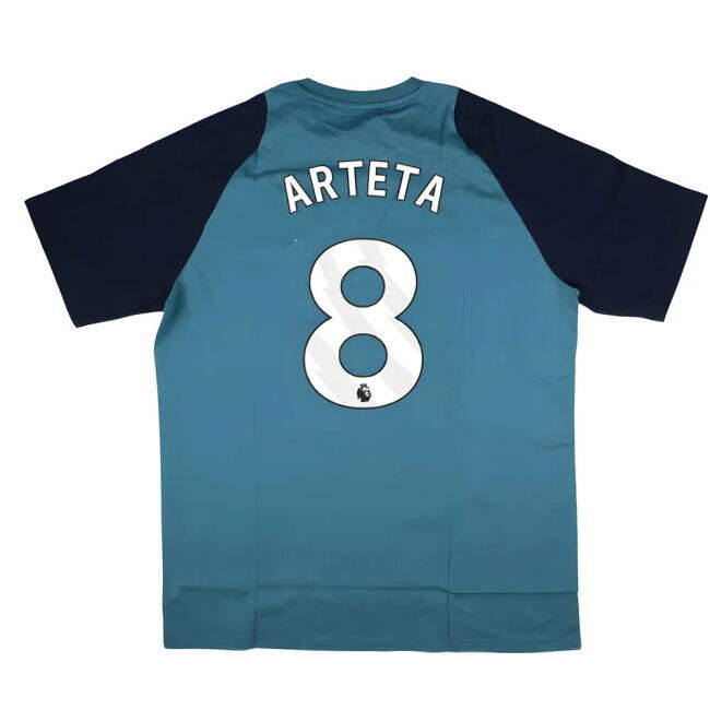 Men's 2025-2026 Arsenal Training Tee (Blanch Blue) (Arteta 8)