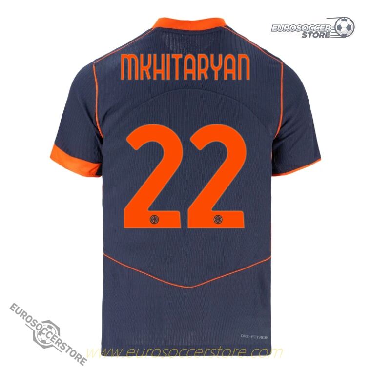 Inter Milan 25-26 Third Jersey MKHITARYAN 22 (Player Version)