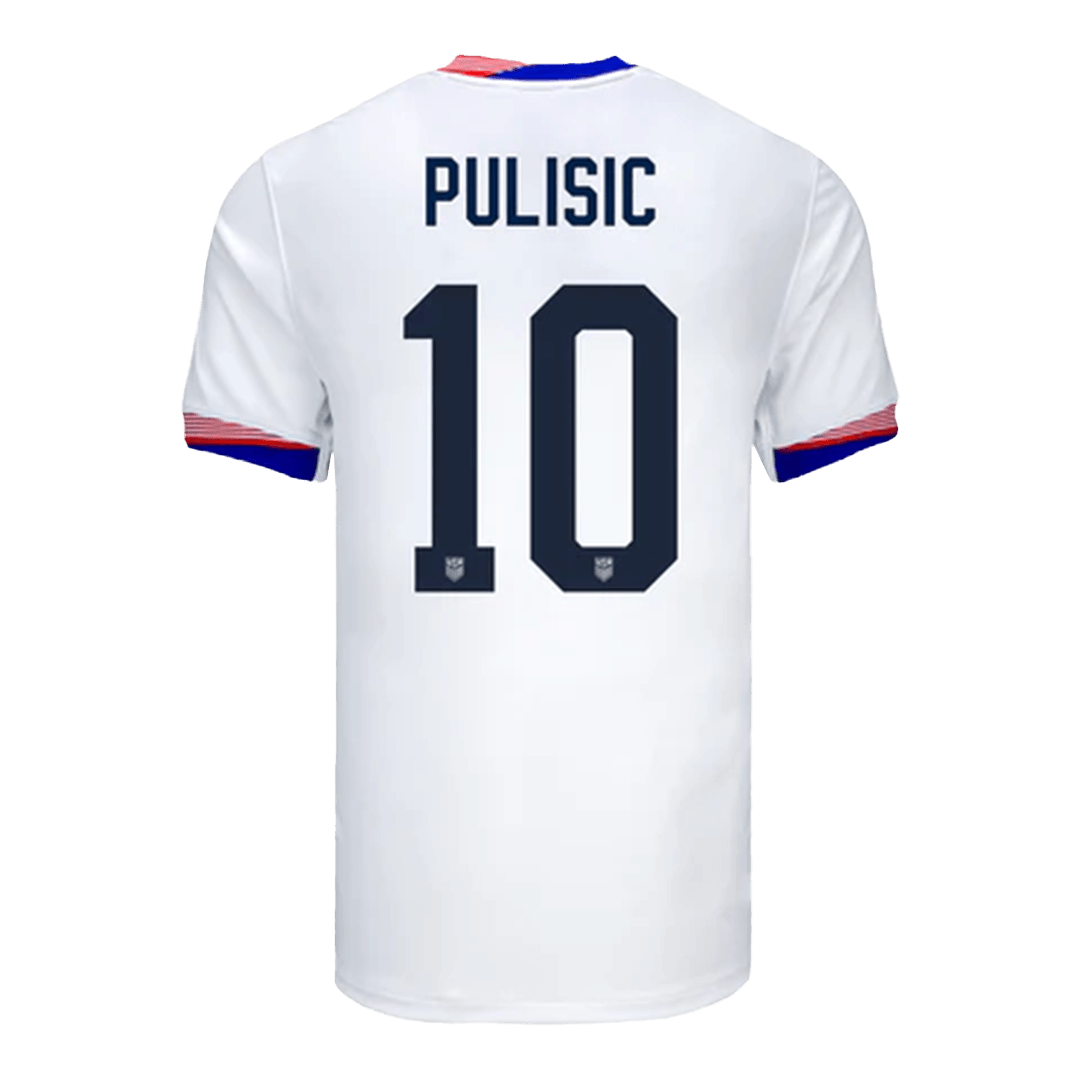 Men's USA PULISIC #10 Home Soccer Jersey Copa Am¨¦rica 2024Authentic K