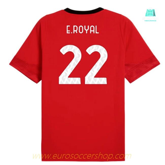 2025-2026 AC Milan Training Jersey (Red) (E.Royal 22)