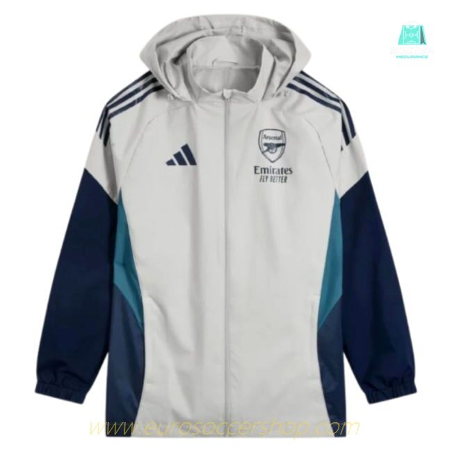 2025-2026 Arsenal Allweather Jacket (Grey)