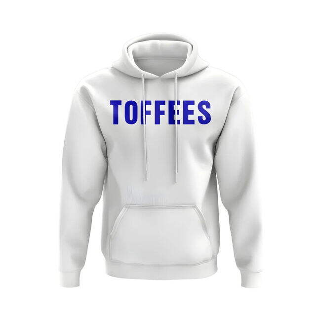 Everton Licensed Everton The Toffees Hoody (White) Perfect Fit
