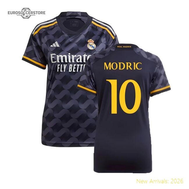 Excellent 2023-2024 Real Madrid Road Jersey (ladies) (modric 10)