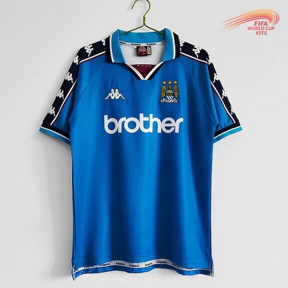 Manchester City 98-99 Home Game Football Jersey