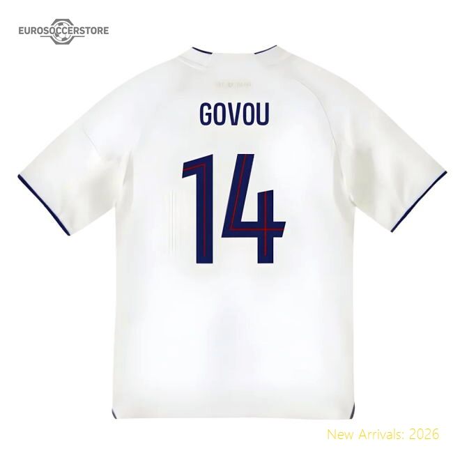Supporter 2025-2026 Olympique Lyon Home Shirt (Kids) (Govou 14)